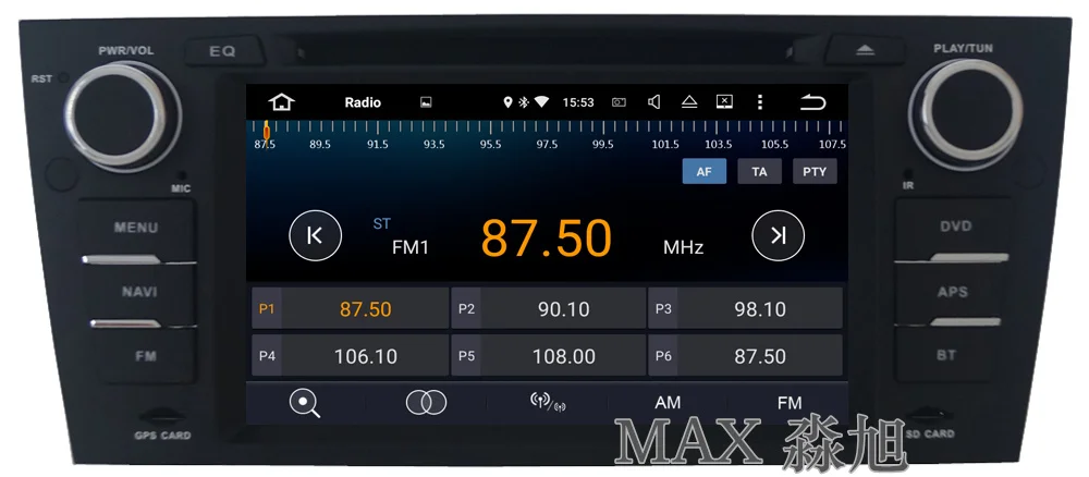 Excellent MAX Android GPS Navigation System Car DVD Player for BMW E90 E91 E92 E93 with Car Radio Stereo BT WIFI SWC free map 2