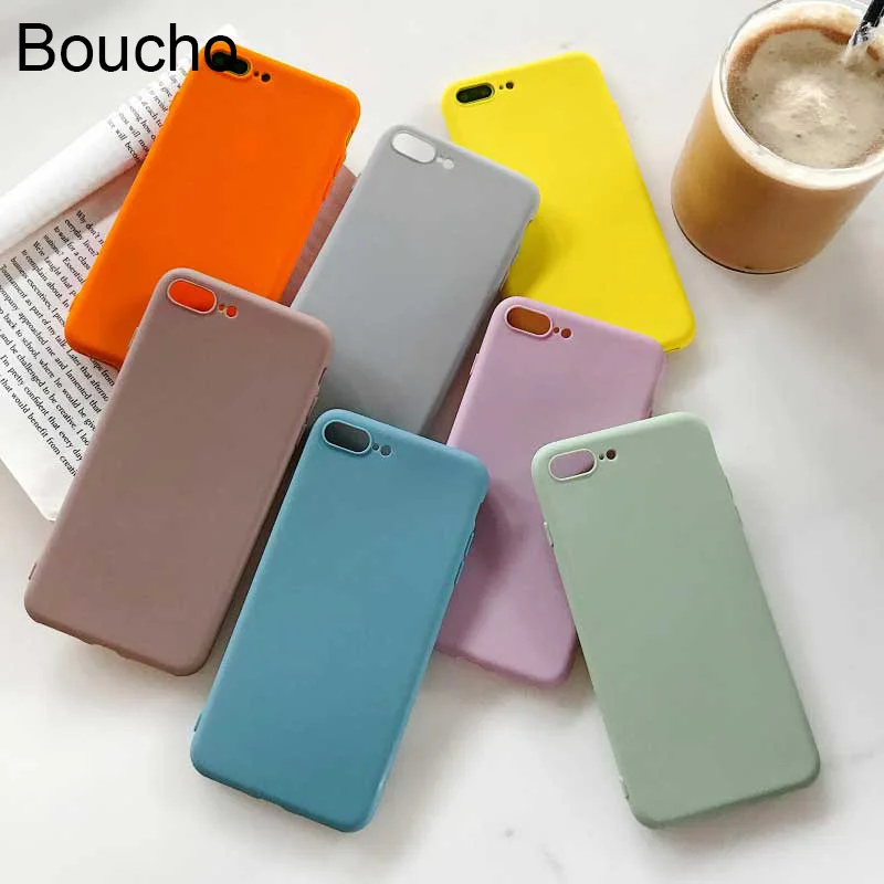 Чехол Boucho fashion Seven Candy для iphone XS MAX XR X 5 силиконовый чехол 8 6S 6 7 plus мягкий | Мобильные