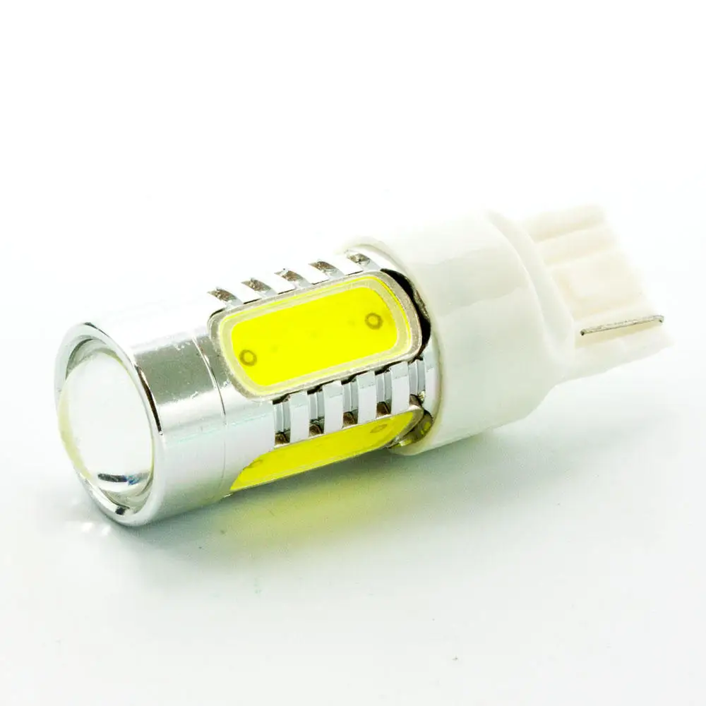 7440 T20 7 5 Вт светодиодный COB 12V WY21W объектив обратный светильник Тюнинг автомобилей