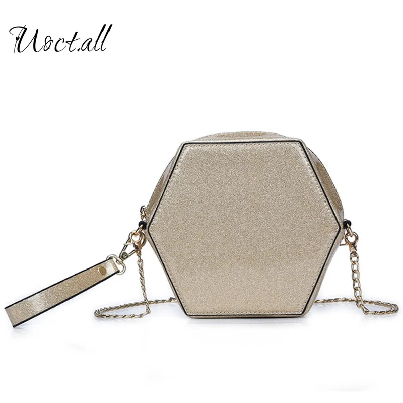 

Women's Handbags Fashion Sequins Small Wrist Bag Geometric Shape Clutch For Girls Casual Chains Crossbody Bags