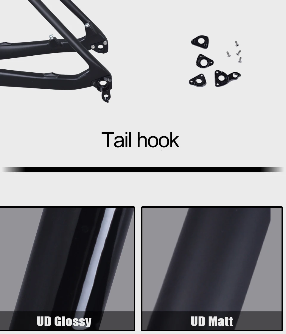 Sale Full Carbon BOOST Frame 29er Bicycle Mountain Frameset 148*12 Boost Bike Frame matt/glossy BSA Frame 19