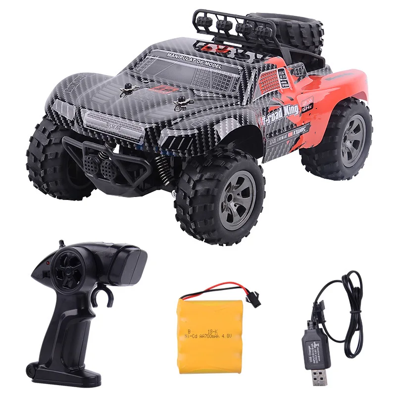 

2.4GHz Wireless Remote Control Desert Truck 1/18 18km/H Drift RC Off-Road Car Desert Truck RTR Toy Gift Up to 18km/H Speed