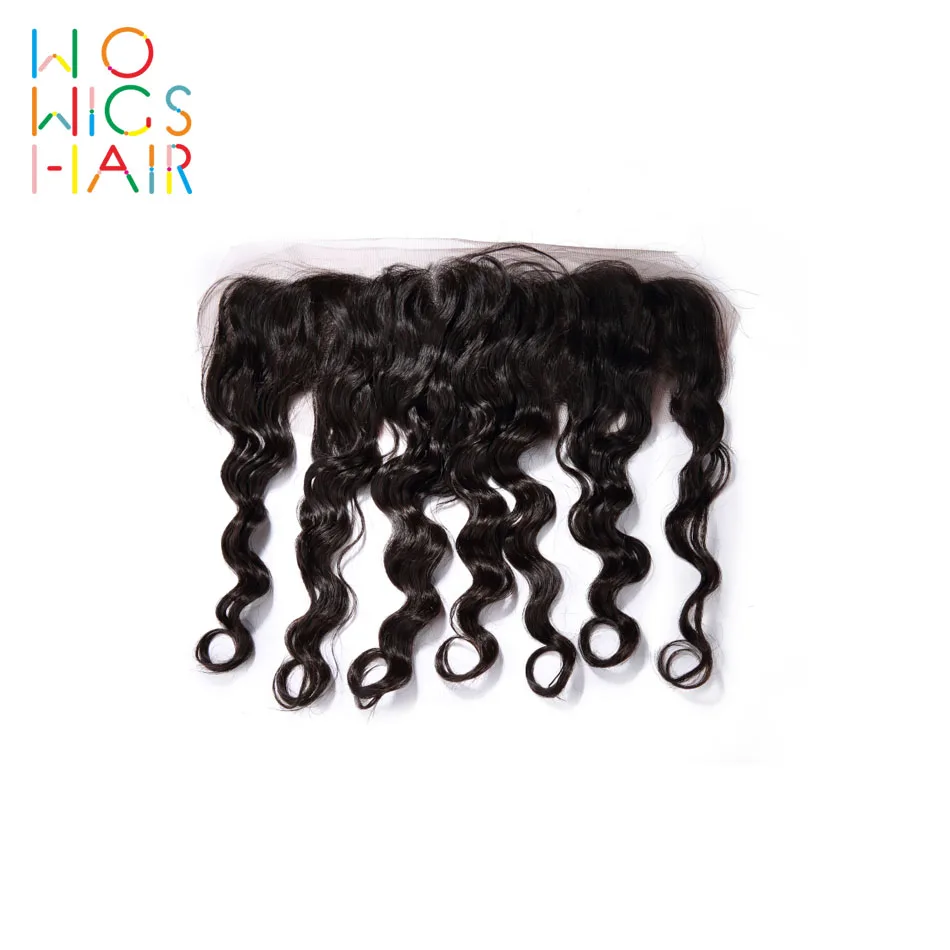 WoWigs волосы глубокая волна синтетический Frontal шнурка волос волосы remy натуральный цвет человеческие