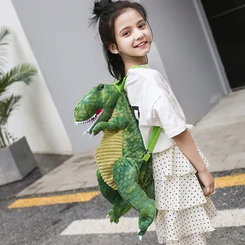 

Parent-child Dinosaur Bag New Children Backpack Animal Cartoon Big Dinosaur Backpack Cute School Bag for Children Kids Gifts #3