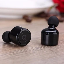 Мини беспроводные Bluetooth наушники-вкладыши портативная невидимая гарнитура с микрофоном Bluetooth 4,2 стерео спортивные наушники для IOS Android