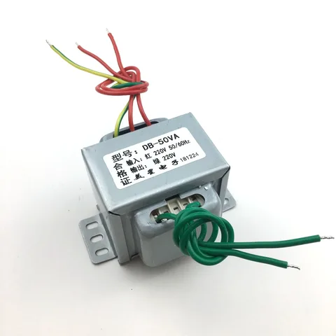Anti-interferência do Isolamento da Segurança do Transformador v do Isolamento de Ei66 a 220 1:1 Db-50va 50 w 220 v