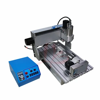 

Metal engraving machine 6040V 2200W 4axis wood router with cutter collet clamp vise drilling kits