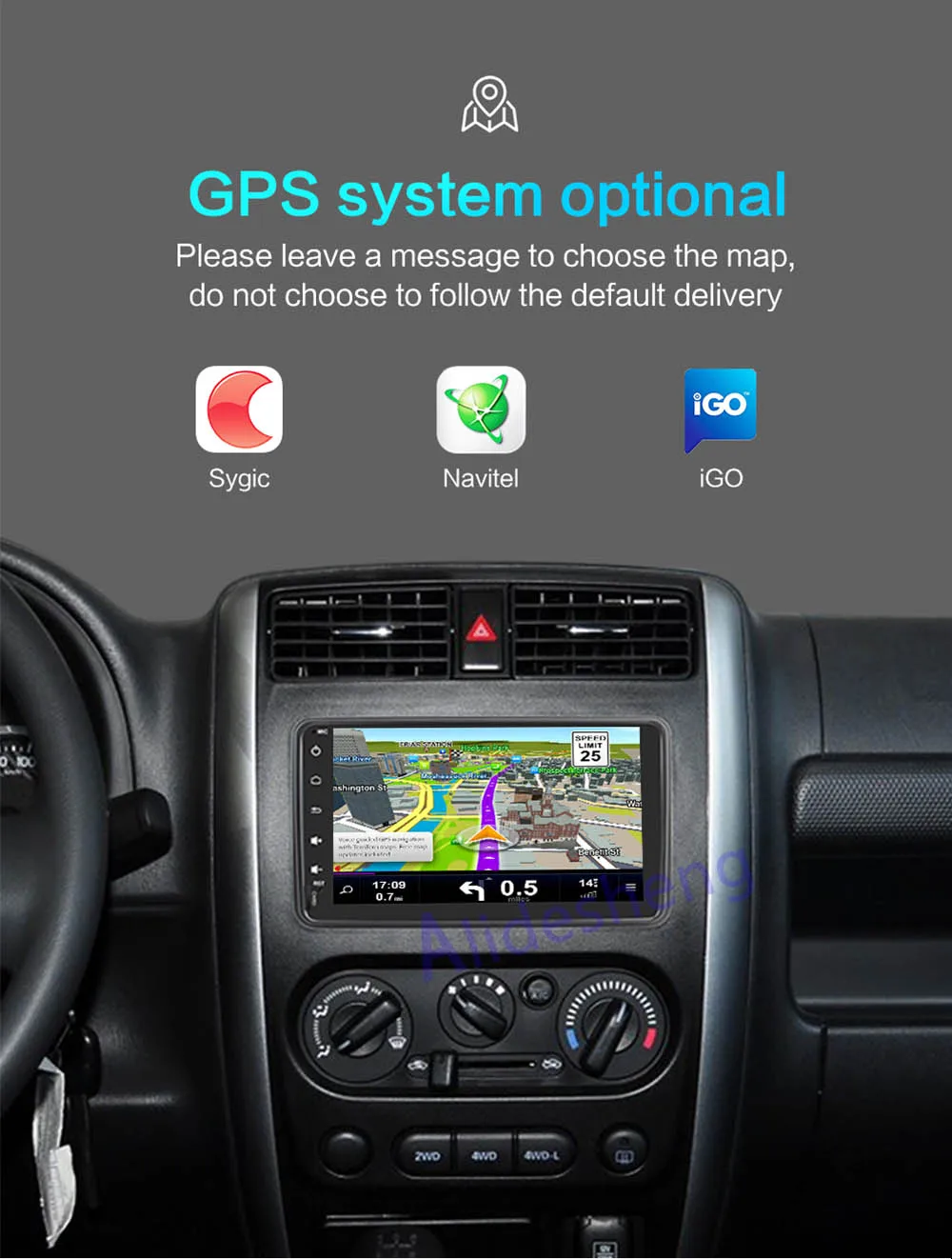 Clearance Android 7.1 car radio gps DVD Player for Suzuki Jimny 2007-2017 WiFi Android RDS stereo car Audio and video multimedia player 9