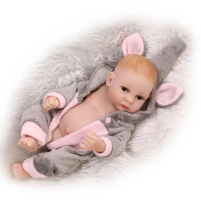 26cm Soft Full Silicone Doll Lifelike Newborn Baby With Small Elephant Clothes Can Put Into Water Silicone Reborn Baby Dolls Silicone Reborn Babies Reborn Babysilicone Reborn Aliexpress