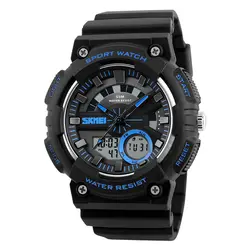 Новый Для мужчин часы Для мужчин военный Открытый Спорт кварцевые цифровые наручные часы 50 M Водонепроницаемый мужской часы Relogios Masculino 1235