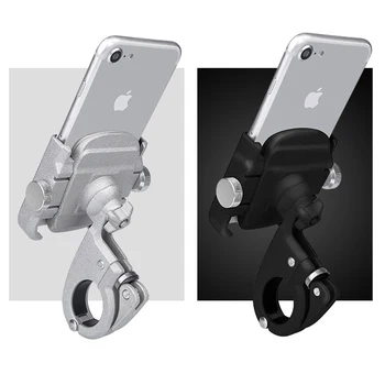 Shockproof Rearview Mirror Aluminum Alloy Motorcycle Phone Holder Support Telephone Holder For GPS Bike Handlebar Phone