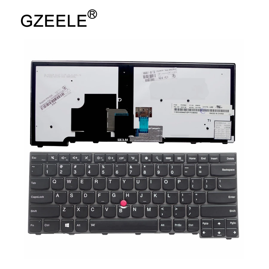 Клавиатура с подсветкой для ThinkPad L440 L450 L460 T440 T440P T431S T440S T450 T450S T460 04X0101 04X0139 00HW837 01AX310