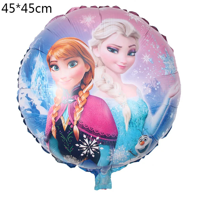 11 стилей воздушный шар с принцессой Эльзой и Анной синий надувной воздушный шар Эльза фольгированный шар синие вечерние игрушки для детей на день рождения воздушный шар "Эльза" - Цвет: C