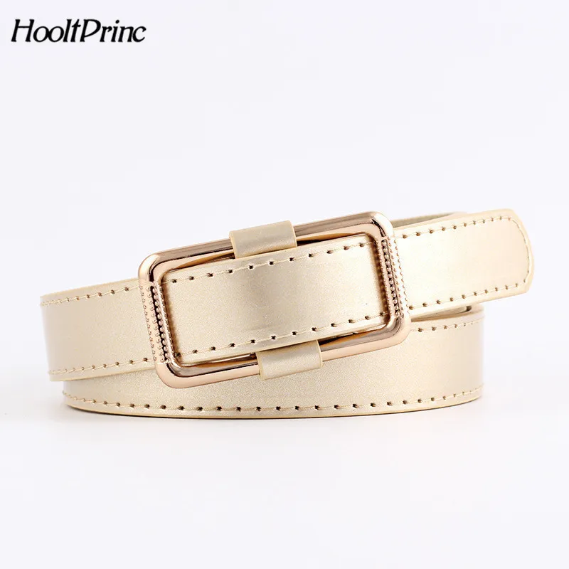 

Female Straps Leather Belt Waistband Cummerbund For Apparel Accessories,Candy Color Metal Buckle Thin Casual Belt Women