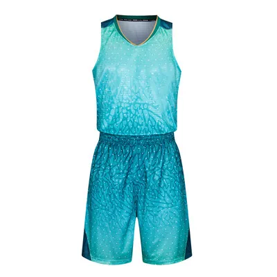 Баскетбол одежда спортивные футболки и Шорты Для мужчин комплект Джерси короткие спортивные мужской костюм для взрослых мальчиков Баскетбол комплект Баскетбол спортивный костюм - Цвет: WD211866 blue