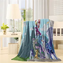 Индивидуальный дизайн, фланелевое одеяло «Мой маленький пони», легкая уютная кровать, диван-одеяло, супер мягкая ткань