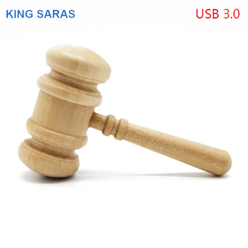 KING SARAS кленовый, деревянный молоток usb флэш-накопитель 4 ГБ 8 ГБ 16 ГБ 32 ГБ Кленовая ручка привод usb 3,0