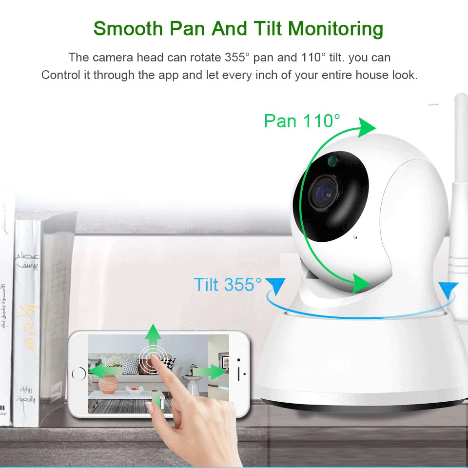 GSUNAN Смарт мини Сковорода/наклона IP камеры WiFi 1080 P Крытая купольная камера