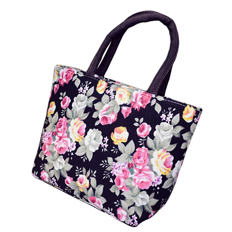 Lovely Pink Flamingo Deluxe Printing Small Purse Portable Receiving Bag