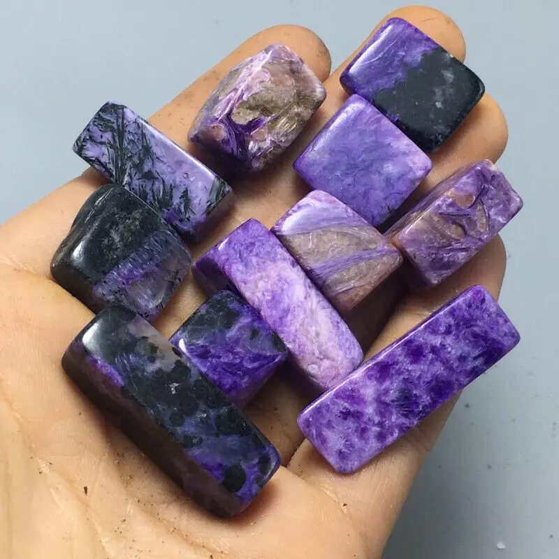 

100g Natural beautiful free body Charoite mineral rock samples From Russia