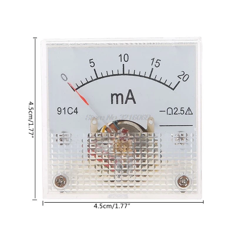 Класс 2,5 Точность DC 20mA 30mA 50mA 100mA 200mA 300mA 500mA 0-1A 2A 3A 5A 10A амперметр переменного тока аналоговые Панель Амперметр 91C4