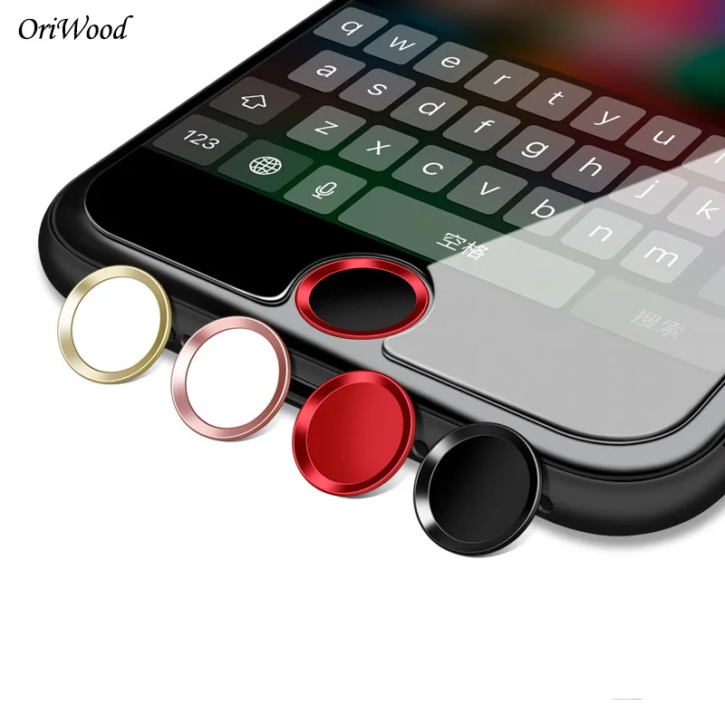 

OriWood Premium Titanium Alloy Colorful Home Button Sticker For Apple iPhone 5 5S 6 6S SE Protective Film For 6s 7 8Plus Sticker