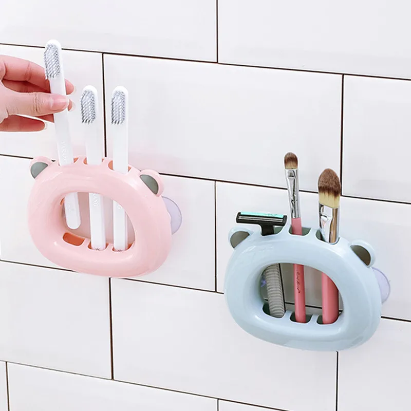 Простой Сова Крючок мультяшная розетка вилка крюк для хранения ванная комната держатель для зубной щетки стойки аксессуары для ванной комнаты