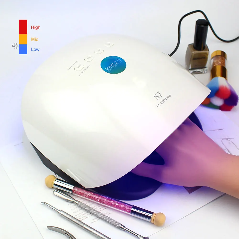 

48W UV Lamp for Manicure Led Nails Dryer Ice Lamp Hybrid Gel Curing UV Light for Gel Nails Polish Dryer