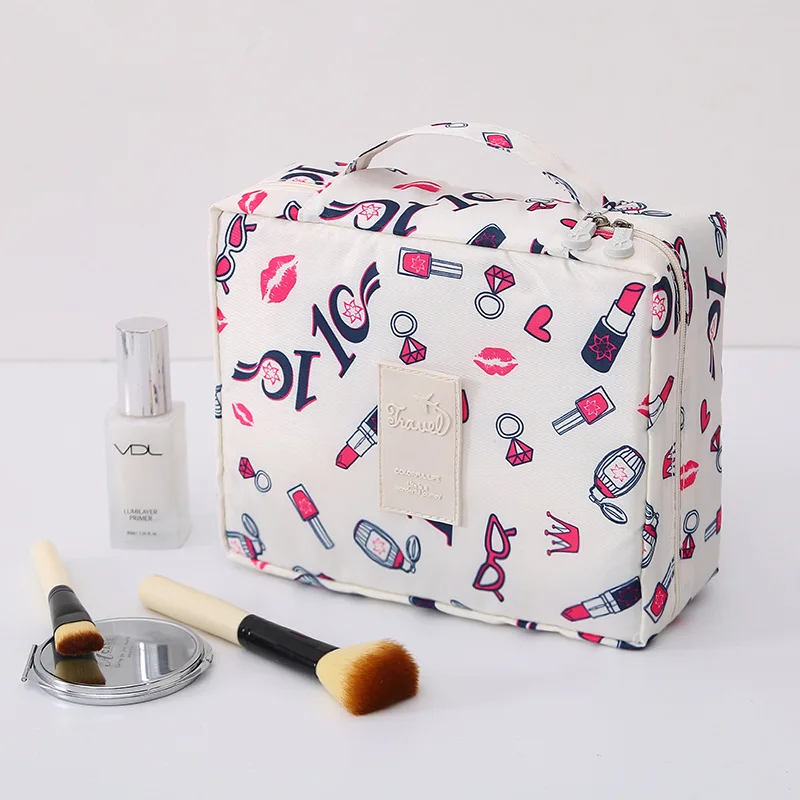 The New travel Cosmetic Bag Neceser Women Makeup Bags Toiletries Organizer makeup Bag Waterproof Female Storage Make up Bag - Цвет: DF13