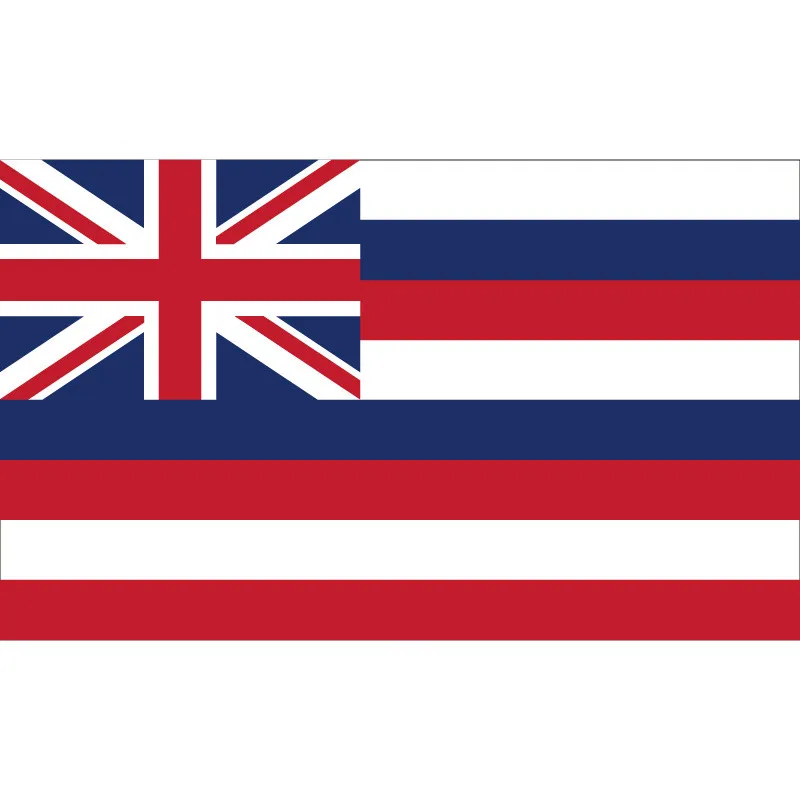 

3x5ft Hawaii Flag 90*150cm 60*90cm Flag Custom High-quality 100d Polyester 30*45cm Car Flag