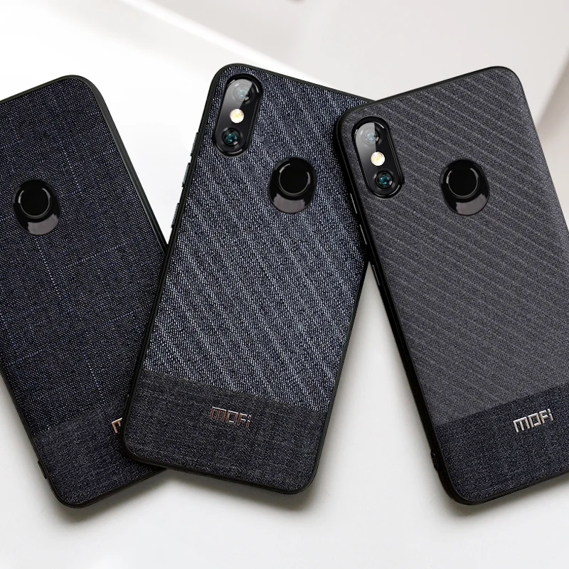 Чехол для Redmi Note 7 чехол Mofi Xiaomi Pro костюмный костюм 6 темно синий полосатый