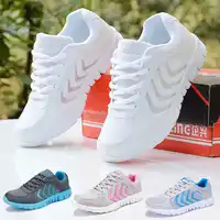 Sneakers vrouwen loopschoenen 2019 fashion solid ademende mesh casual schoenen vrouw lace-up unisex sport schoenen vrouwen sneakers