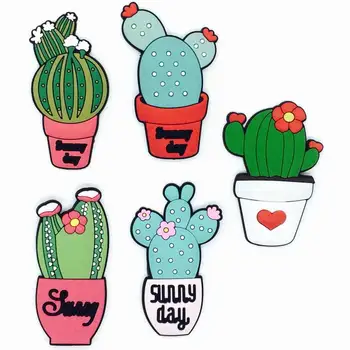 

HOT Korea Cactus PVC Ornaments Fit Keychain/Fridge Magnet/Clogs/Phone Case DIY Craft Handmade Accessories