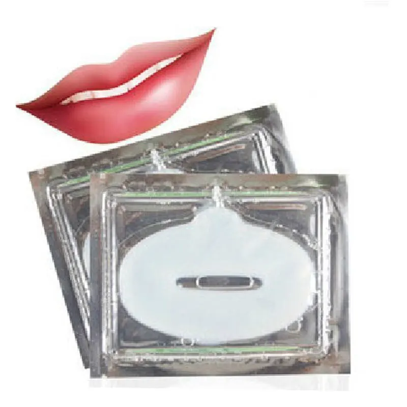 Efero 15 упаковок Хрустальная коллагеновая маска для губ Plumper увлажняющая отбеливающая маска для губ патчи против старения морщин для губ Enhancer