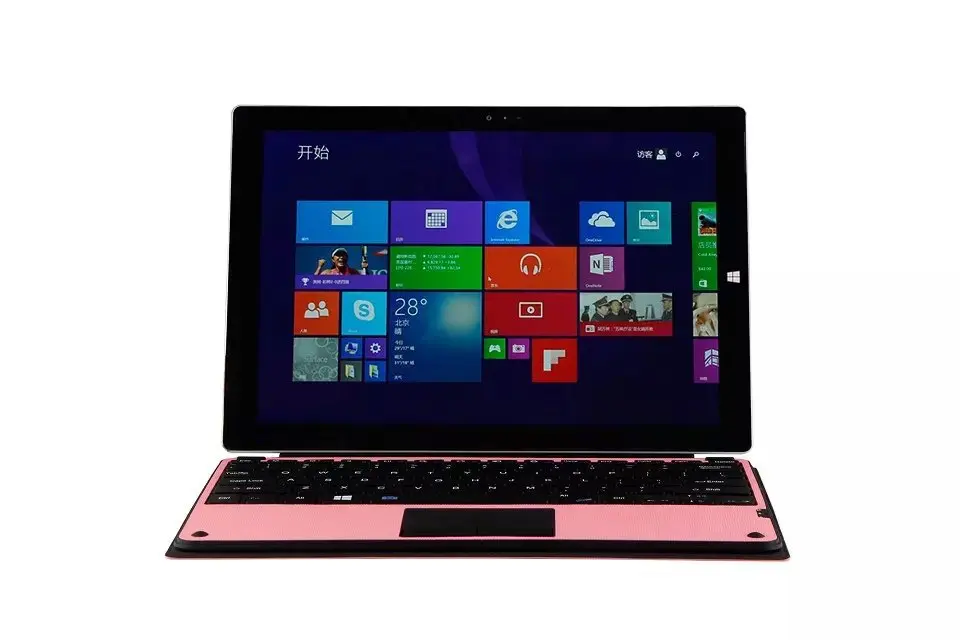 

Fashion Wireless Bluetooth Touch pad Keyboard Port folio Case Cover Stand for Microsoft Surface Pro 3 12