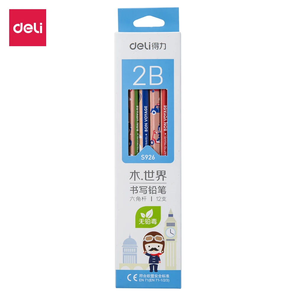 

DELI Graphite Pencils for School Cute Pencil 2B HB 1 Box(12PCS) Drawing Pencil Set Pencils for Kids S925 S926