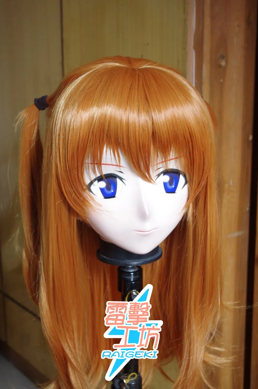 

(KM91841)Top Quality Handmade Female Resin Full Head Cosplay Japanese Role Play Kurea Asuka Anime Kigurumi Mask Crossdresser Dol