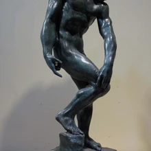 Bi003710 Western Art Decor Мраморный База Меди Бронзовая Статуэтка Адам и Ева Статуя Скульптура