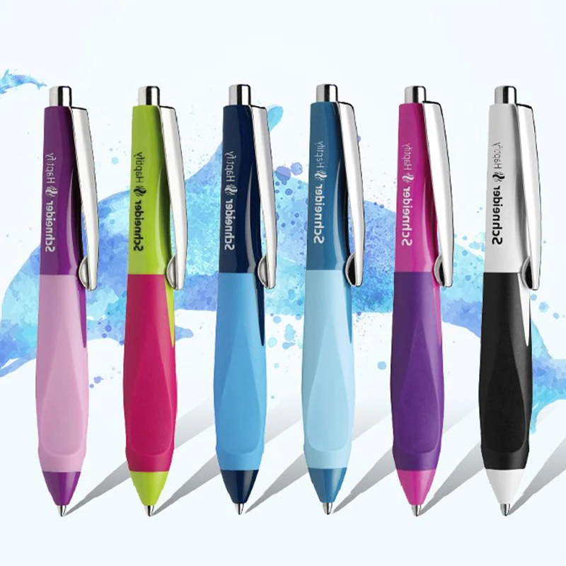 Canetas para Crianças Material de Escrita Artigos de Papelaria Schneider Haptify Resina Corpo Gel Estudante Caneta 0.4mm 6 Canetas de gel