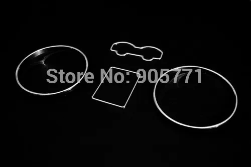 

Chrome Dashboard Gauge Ring Bezel Dial Ring Set for VW GOLF MK4