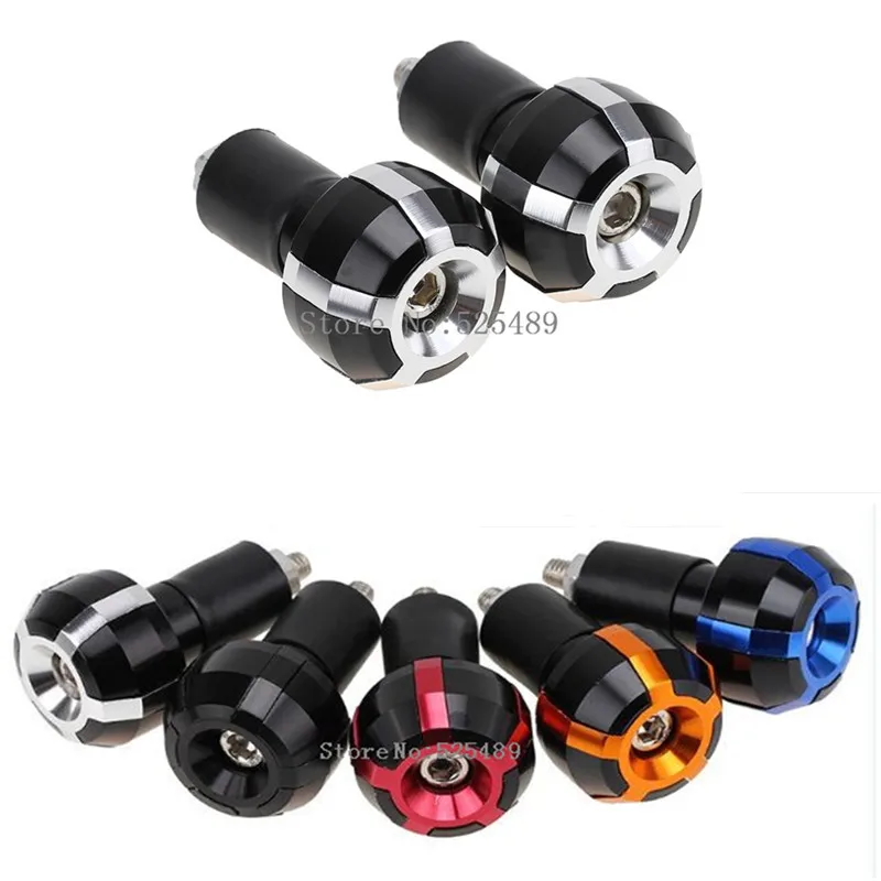 1 Pair 7 8 22mm CNC Motorcycle Handlebar Grips Ends Plug For Suzuki GSXR 600 750