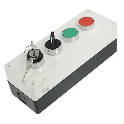 

AC 400V 10A Green Red Momentary Push Button Switch Control Station Box