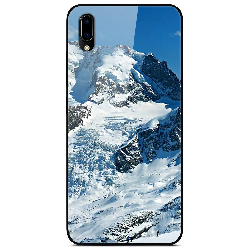 21 F для VIVO Y91C чехол VIVOY91C стеклянный жесткий чехол для телефона для VIVO Y91i чехол VIVO Y91 C мягкий бампер чехол закаленное для Vivo Y93 Y 93 - Цвет: 21