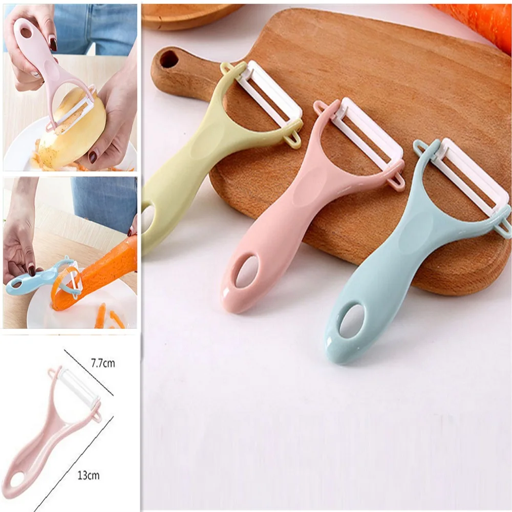 

1PC Dual Fruit Vegetable Peeler Julienne Peelers Cutter Sharp Stainless Steel Potato Carrot Grater Planing Kitchen Gadgets Tools