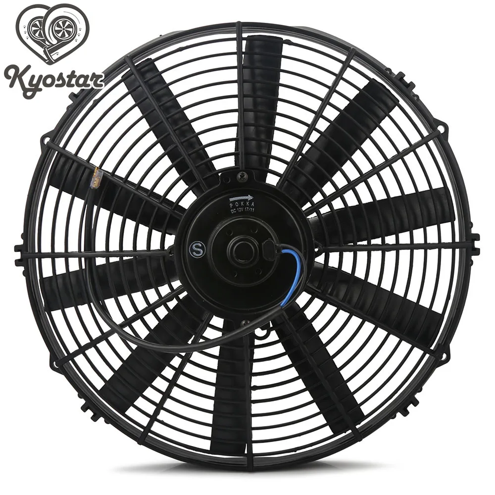 9/" Universal Slim Pull Push Racing Electric Radiator Engine Cooling Fan