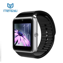 Smart watch gt08 uhr mit sim einbauschlitz push-nachricht bluetooth-konnektivität android telefon besser als dz09 smartwatch