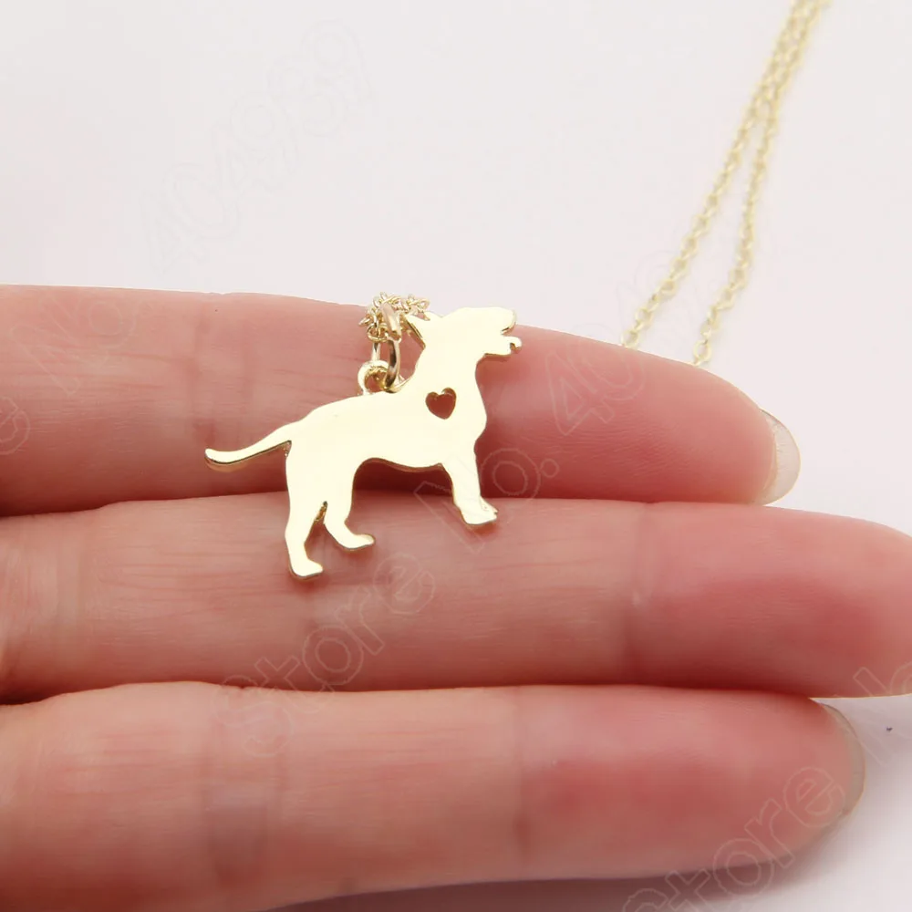 Бультерьер ожерелье сердце кулон СОБАКА Мемориал подарок ожерелья домашних