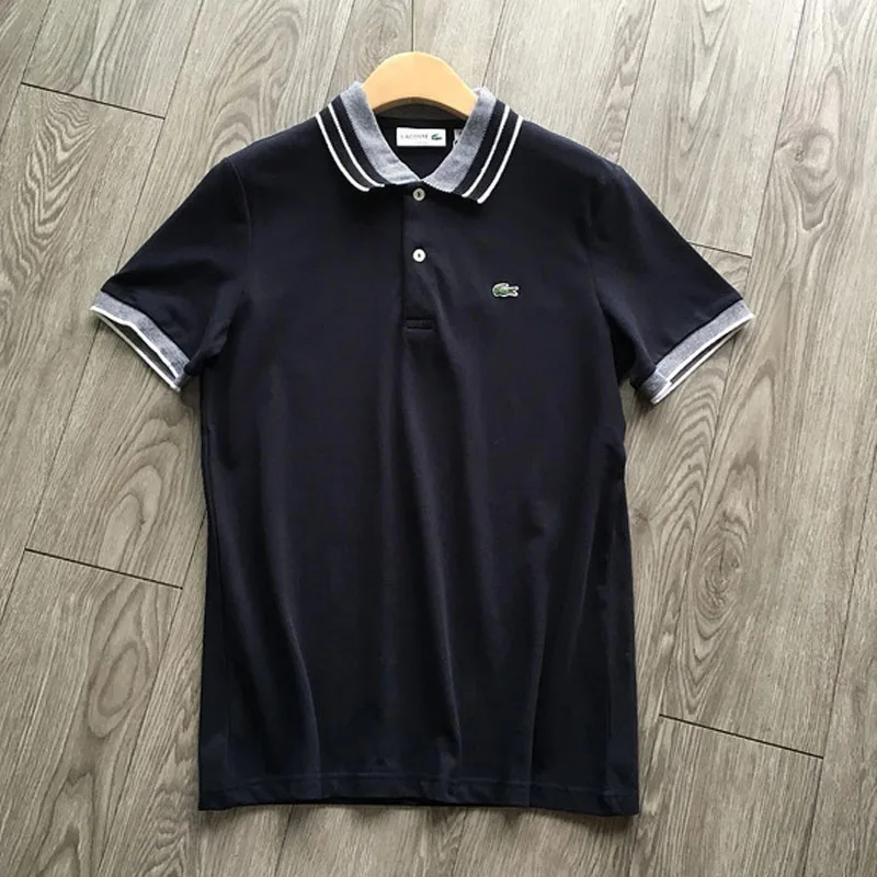 Men Short Sleeve T-Shirt White Color Stripe Sleeve Hot Sale New Arrival Students Running Shirts