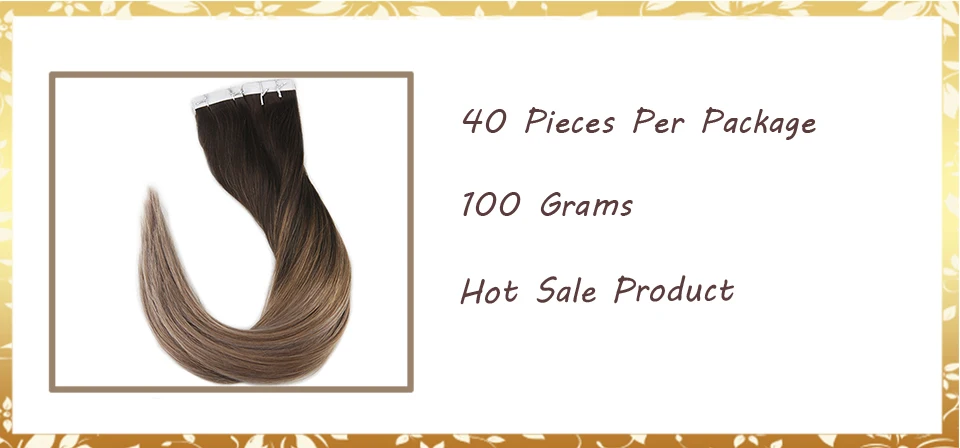 Блестящие волосы для наращивания на ленте, человеческие волосы для наращивания, 40 шт., 100 г, машинка Remy Balayage, цвет#2, выцветающие до#6 и#18, пепельный блонд для наращивания