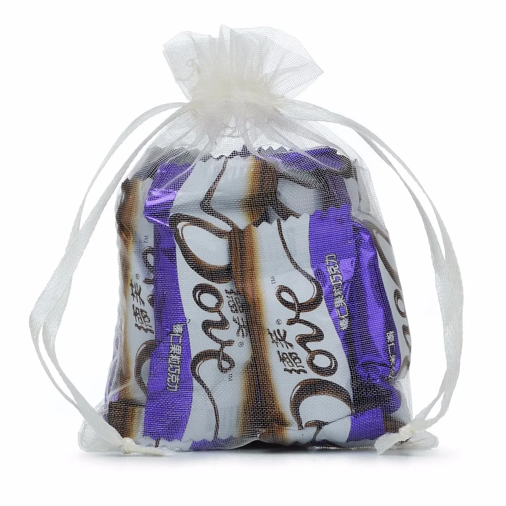 

1000 X (9x12cm )Medium Pearl Organza Favor Bags Assorted Color Boutique Jewelry Pouch Wholesale